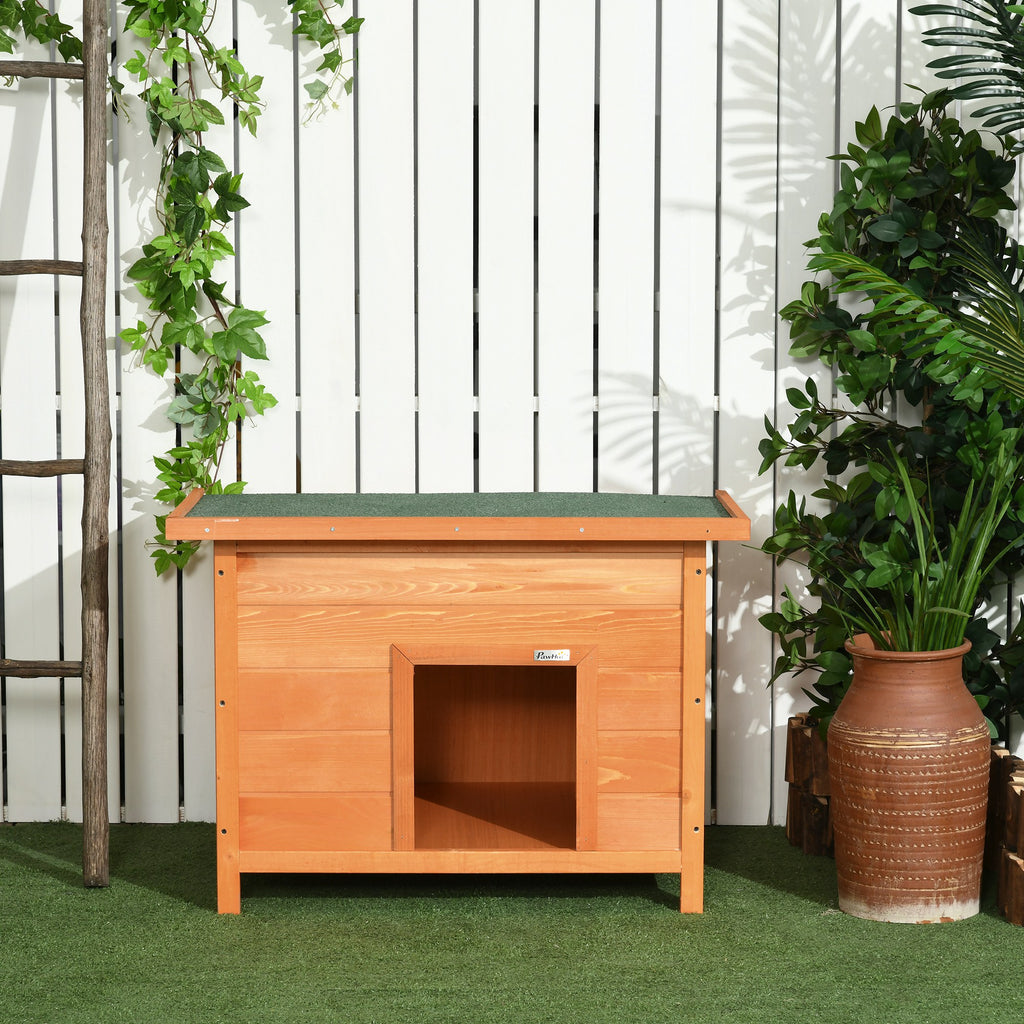 Niche en bois  pour chien - Toit ouvrant 🐾