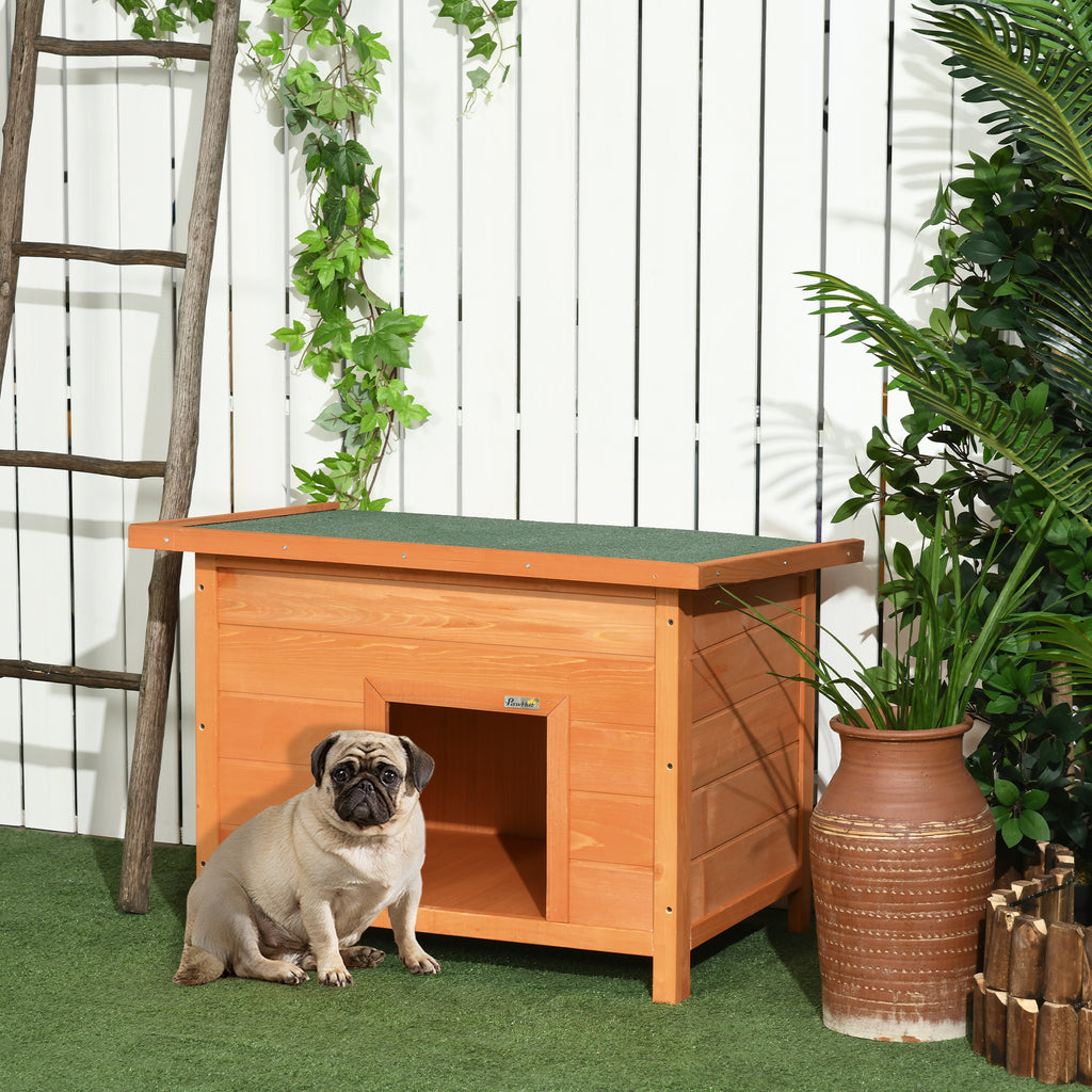 Niche en bois  pour chien - Toit ouvrant 🐾