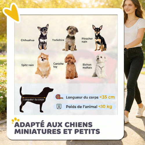 Poussette Pliable pour chien-4 roues -jusqu'à 10 kg